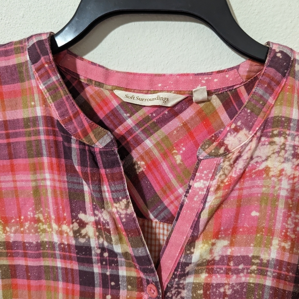 Soft Surroundings Women's Patchwork Short Sleeves… - image 6